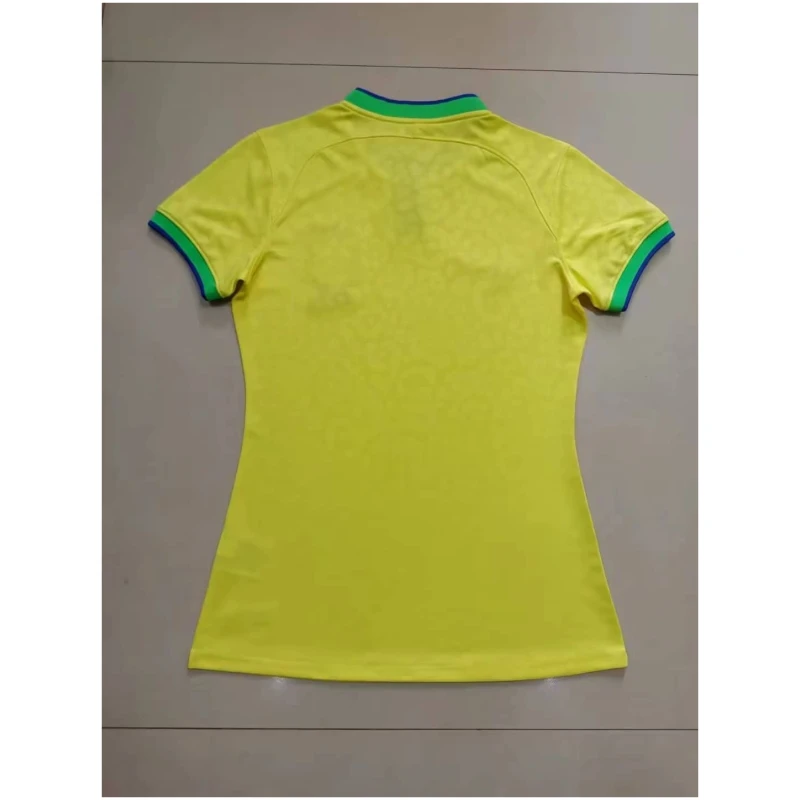 Maillot Domicile Femme Brésil Coupe du Monde de la FIFA Qatar 2022