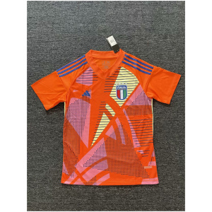 Maillot Orange Gardien de But d'Italie 2024