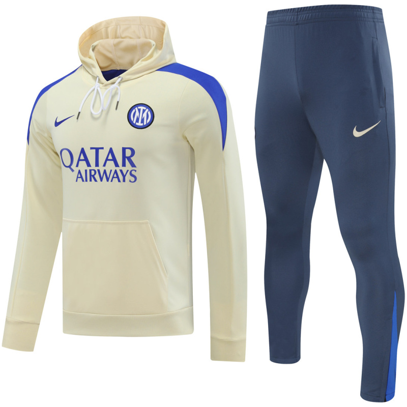 Survêtement d’entraînement Inter Milan : Sweat à capuche + Pantalon Jaune 2024/25