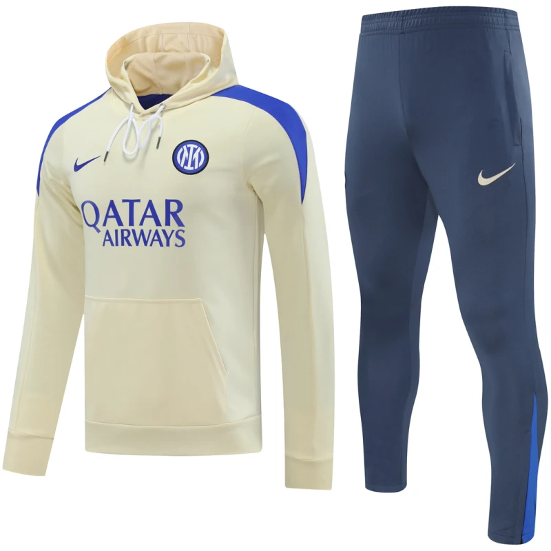Survêtement d’entraînement Inter Milan : Sweat à capuche + Pantalon Jaune 2024/25