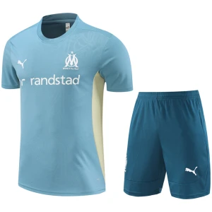 Tenue d’entraînement courte Olympique de Marseille bleu cendré 2024/25