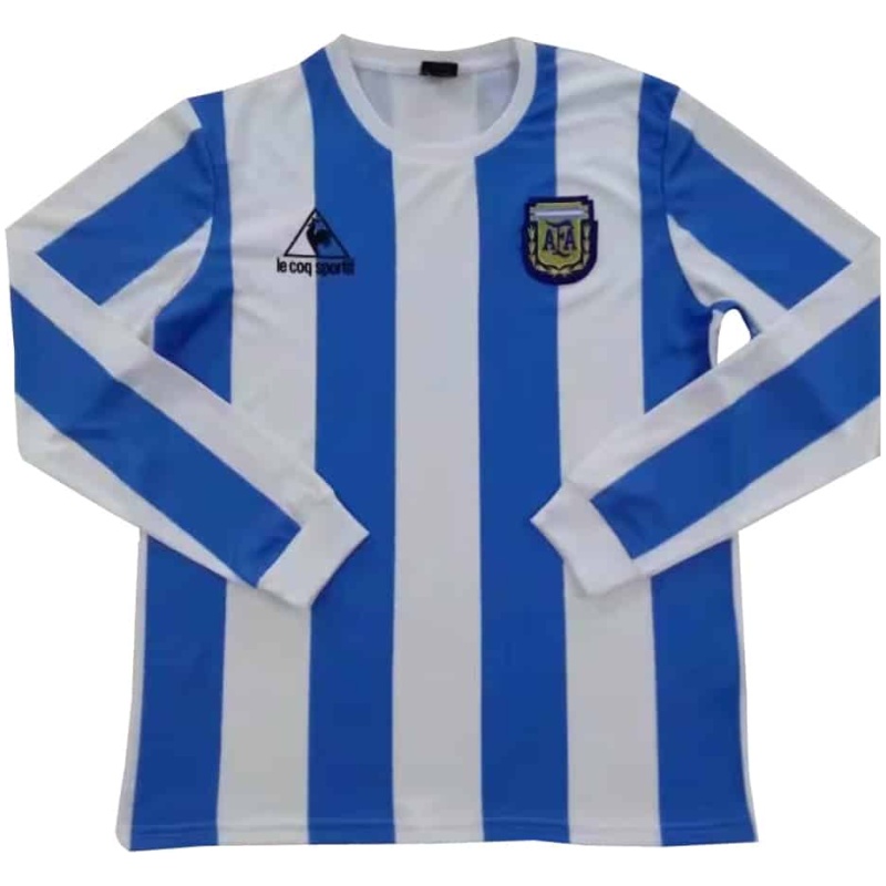 Maillot rétro domicile Argentine à manches longues 1986