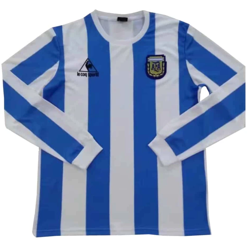 Maillot rétro domicile Argentine à manches longues 1986