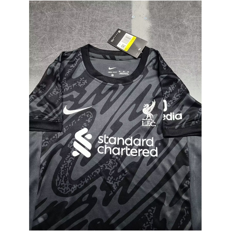 Maillot Noir de Gardien de But Liverpool Enfant 2024/25