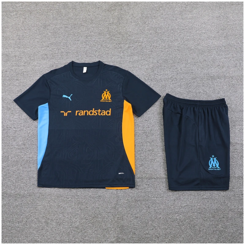 Maillot d’entraînement court Olympique de Marseille enfants bleu roi 2024/25