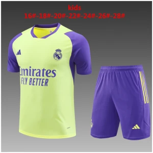 Ensemble d’entraînement court pour enfants Real Madrid Jaune 2023/24