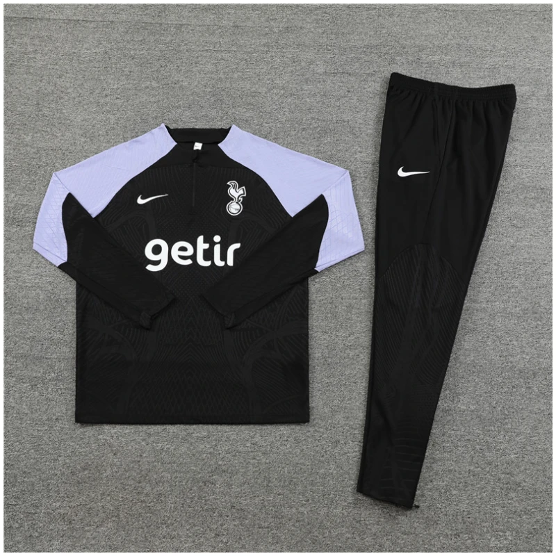 Ensemble d’entraînement pour enfants Tottenham Hotspur Noir 2023/24