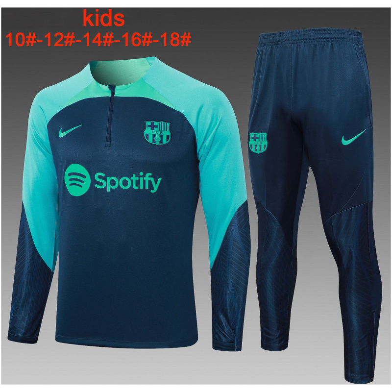 Ensemble d’entraînement pour enfants Barcelona Royal – Vert 2023/24