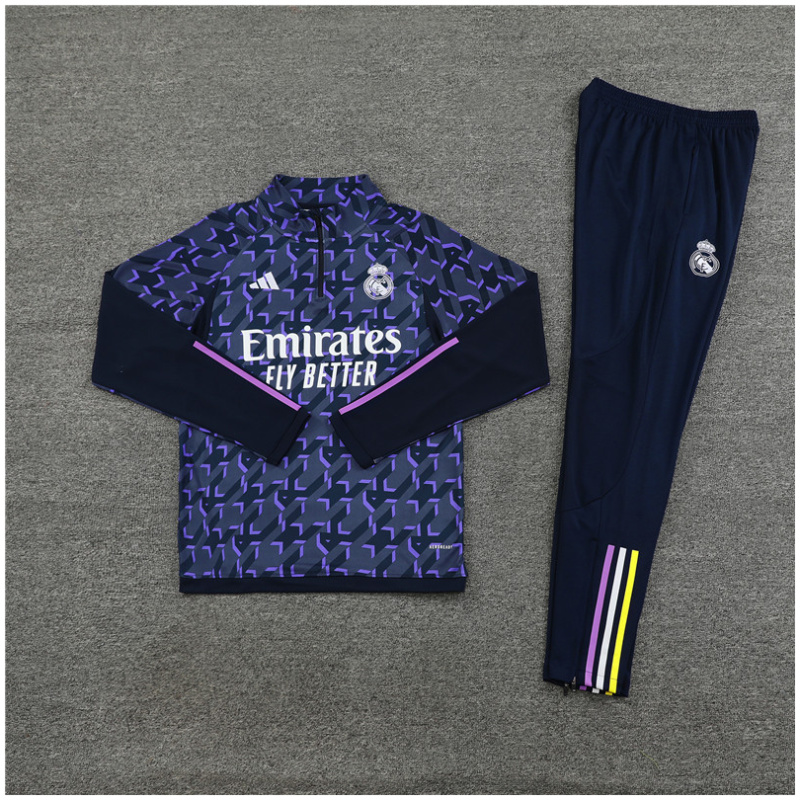 Ensemble d’entraînement enfant Real Madrid violet 2023/24