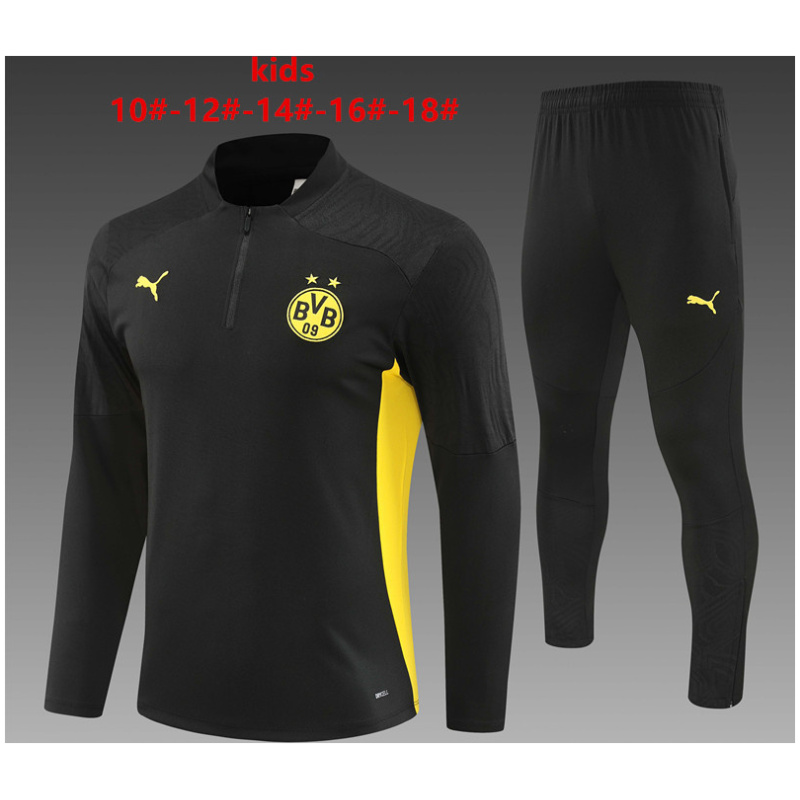Ensemble d’entraînement enfant Borussia Dortmund noir 2024/25