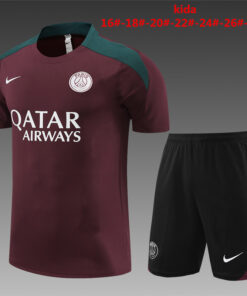Tenue d’entraînement courte pour enfants PSG bordeaux 2024/25