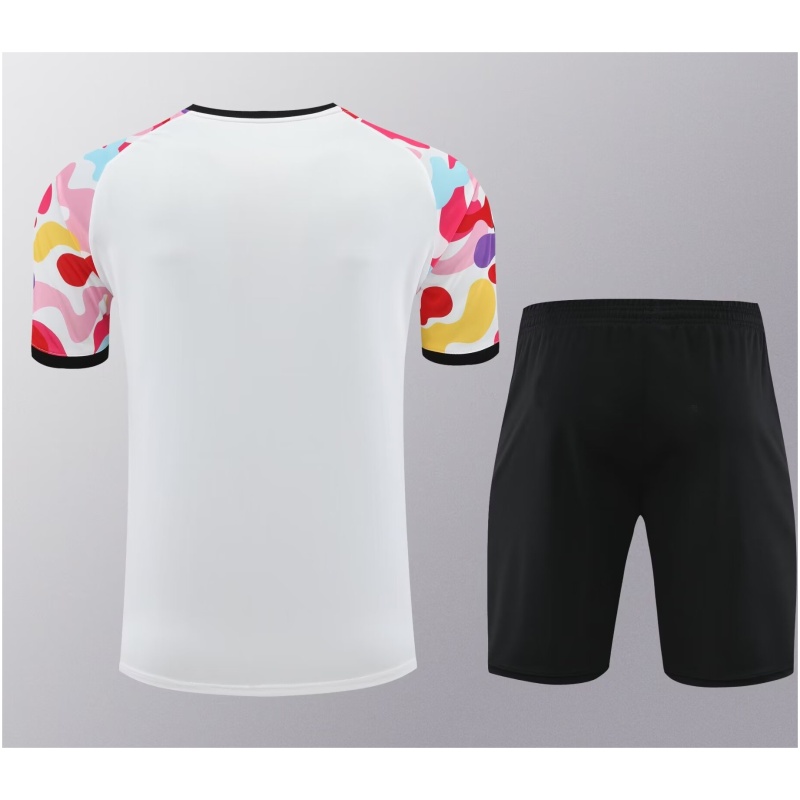 Tenue d’entraînement courte de Manchester United blanche 2024/25