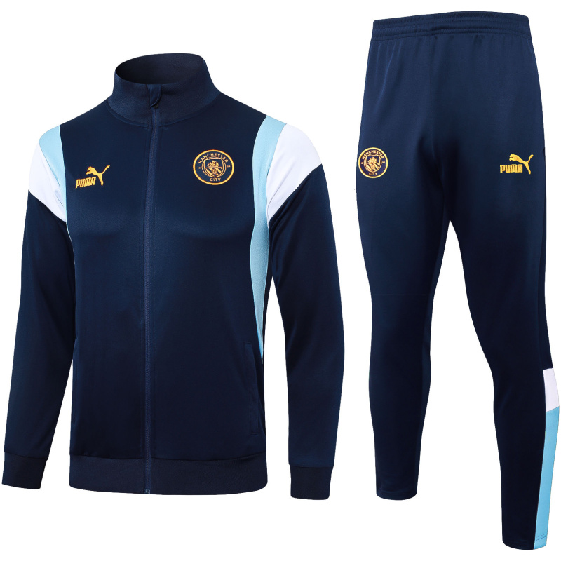Veste et pantalon d’entraînement Manchester City Royal 2023/24
