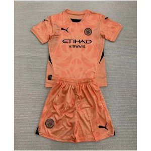 Maillot de Gardien de But Enfant Manchester City Orange 2024/25