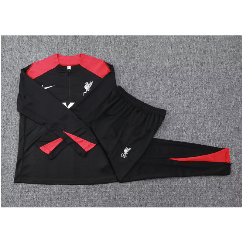 Ensemble d’entraînement enfant Liverpool noir 2024/25