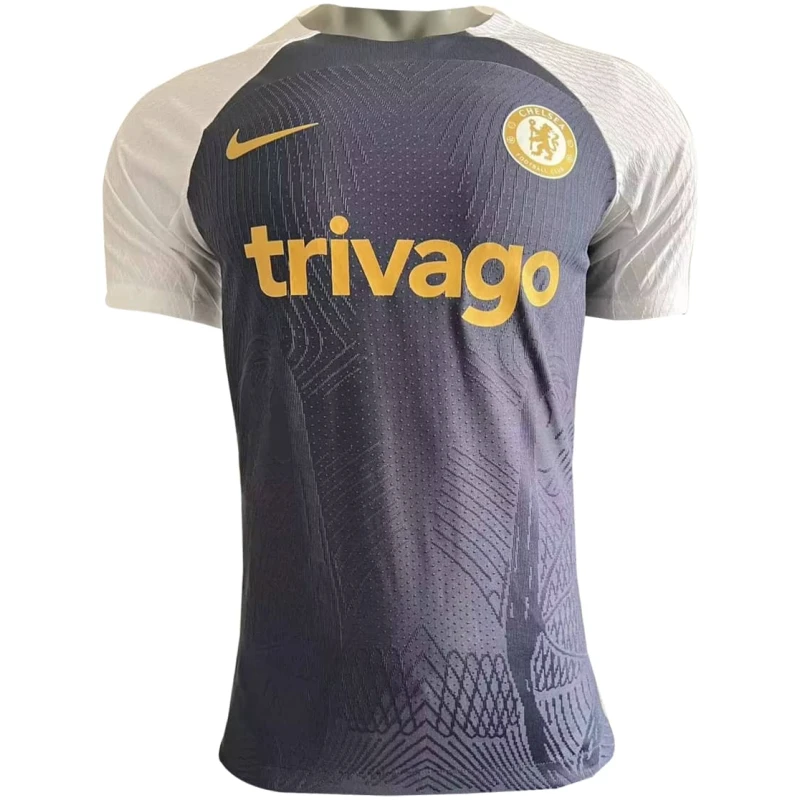 Maillot d’entraînement court pré-joueur Chelsea Authentique Marine 2023/24 – joueur