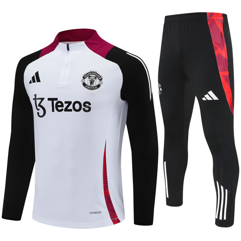 Survêtement d’entraînement Manchester United blanc 2024/25