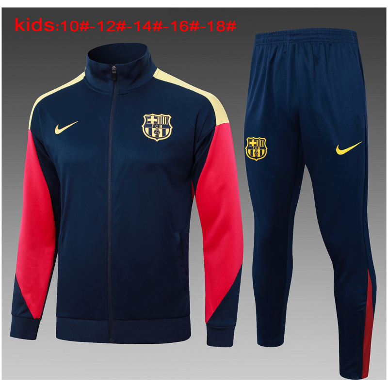 Ensemble Entraînement Enfants Veste + Pantalon Barcelone Royal 2024/25