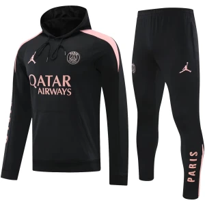 Sweat à capuche PSG + Pantalon de survêtement d’entraînement Noir 2024/25