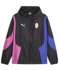 Veste Windrunner Toutes Saisons AC Milan Noire 2024/25