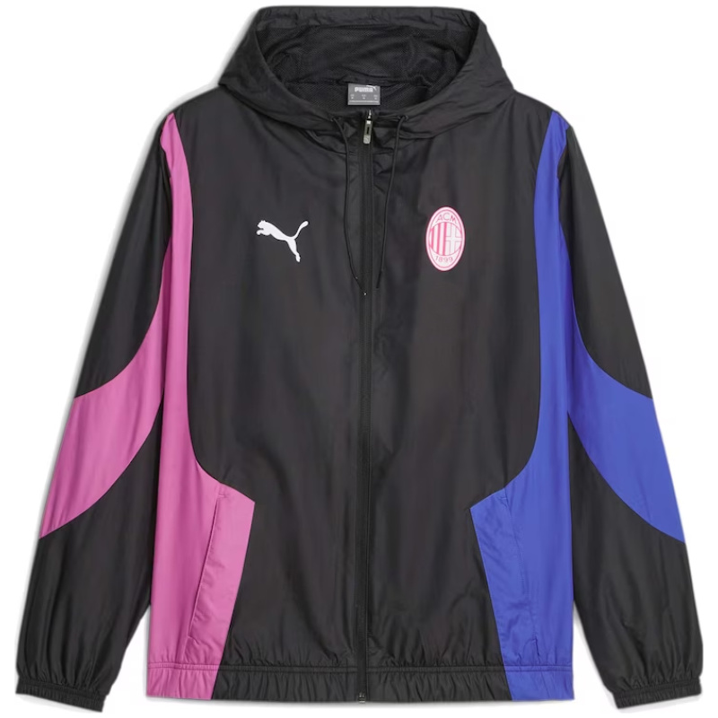Veste Windrunner Toutes Saisons AC Milan Noire 2024/25 photo review
