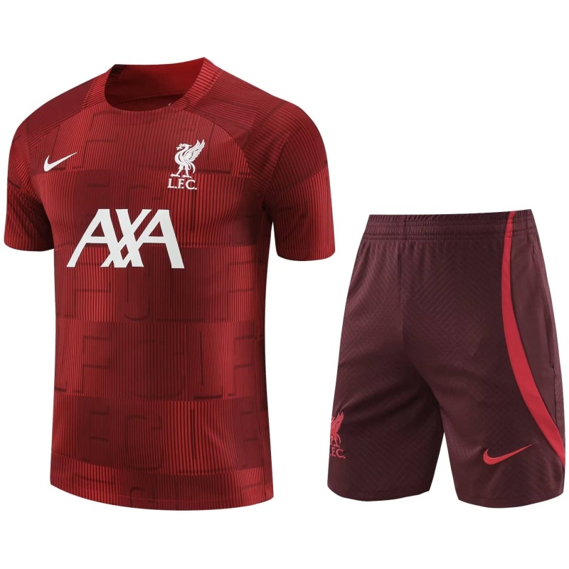 Tenue d’entraînement courte de Liverpool Bordeaux 2023/24