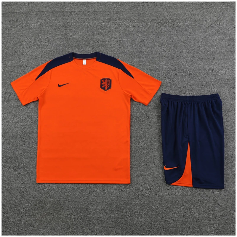 Ensemble d’Entraînement Court pour Enfants Pays-Bas Orange 2024
