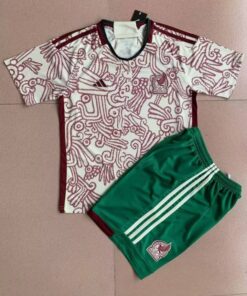 Maillot extérieur enfants du Mexique Coupe du Monde de la FIFA Qatar 2022