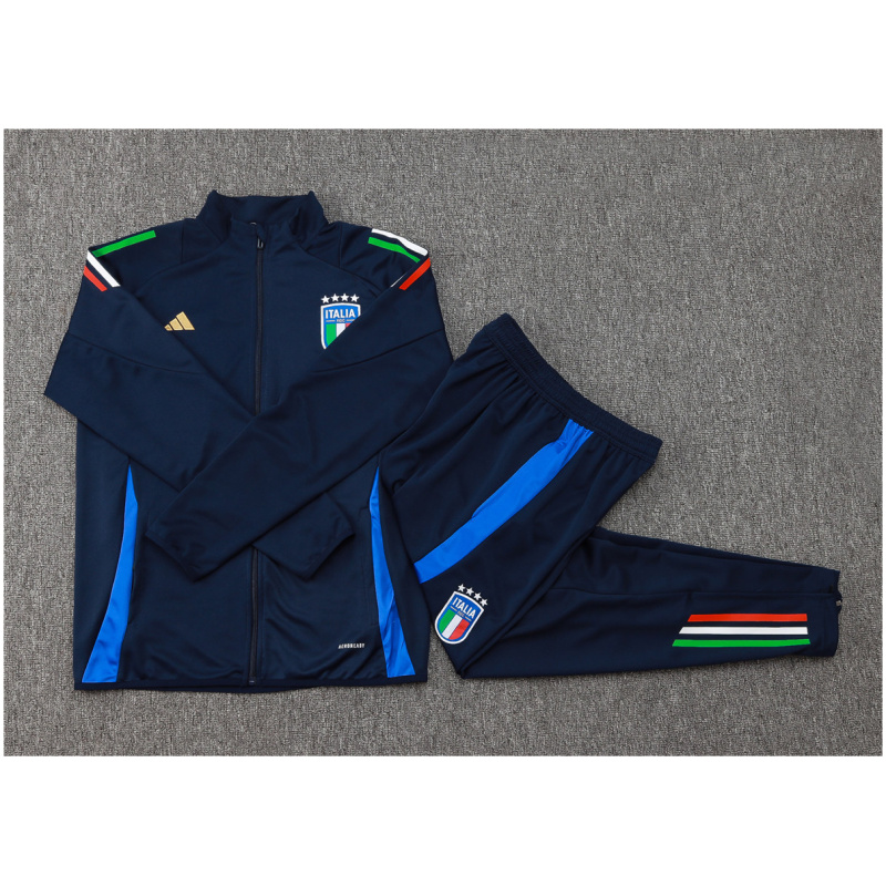 Ensemble d’Entraînement pour Enfants Italie Veste + Pantalon Royal 2024
