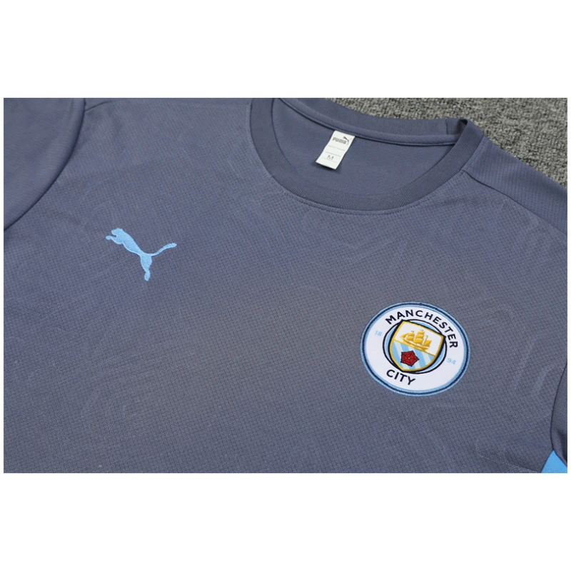 Ensemble d’Entraînement Court Manchester City Gris 2024/25
