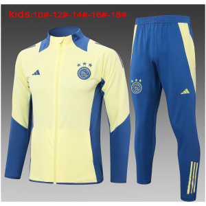 Ensemble d’entraînement Enfants Ajax Veste + Pantalon Jaune 2024/25