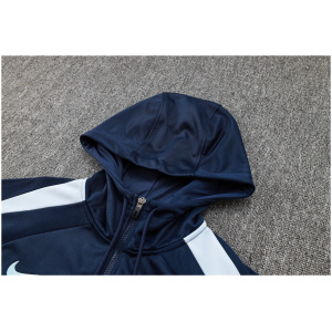 Ensemble de Survêtement France: Sweat à Capuche + Pantalon Royal 2024
