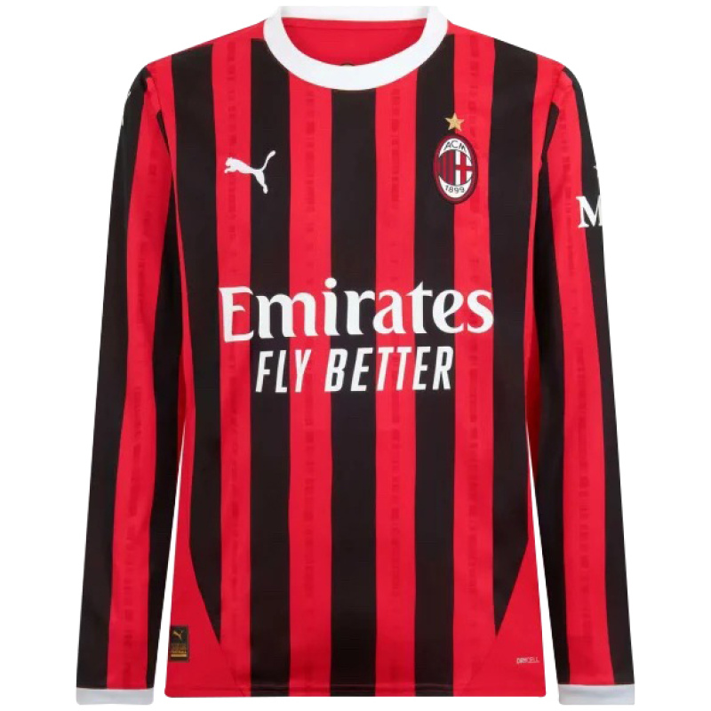 Maillot Domicile AC Milan Manches Longues 2024/25