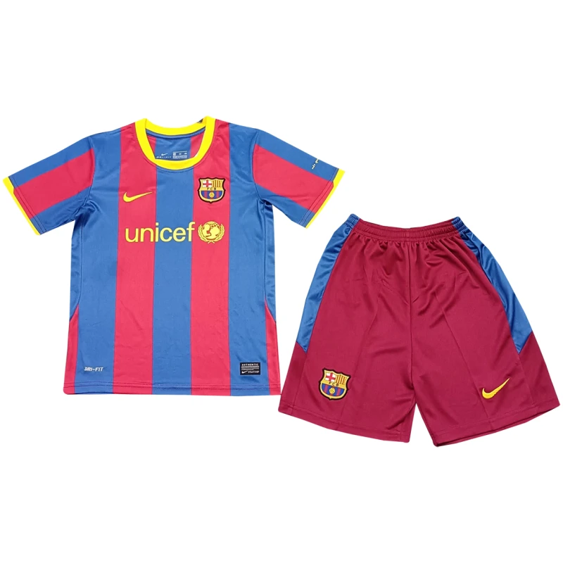 Maillot Domicile Retro Barcelone Enfants 2010/11