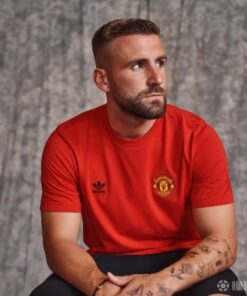 Maillot d’entraînement court de Manchester United rouge 2023/24