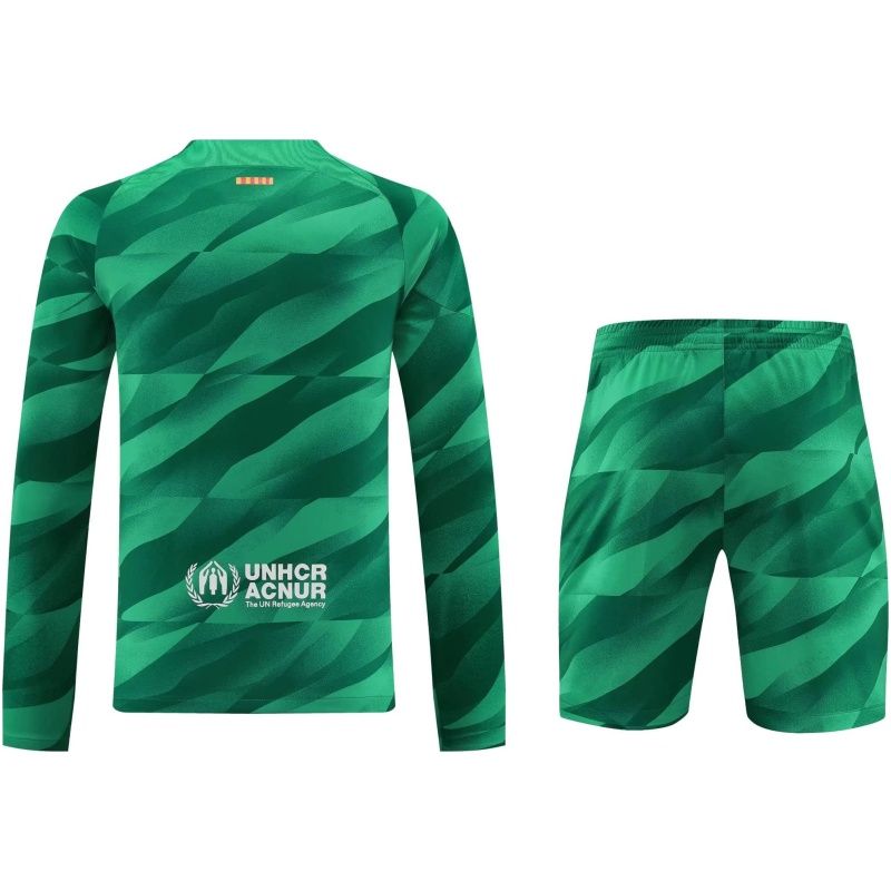 Maillot vert à manches longues du gardien de but de Barcelone 2023/24
