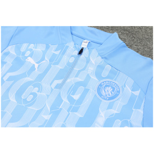 Ensemble d'entraînement Manchester City Motif Bleu 2024/25