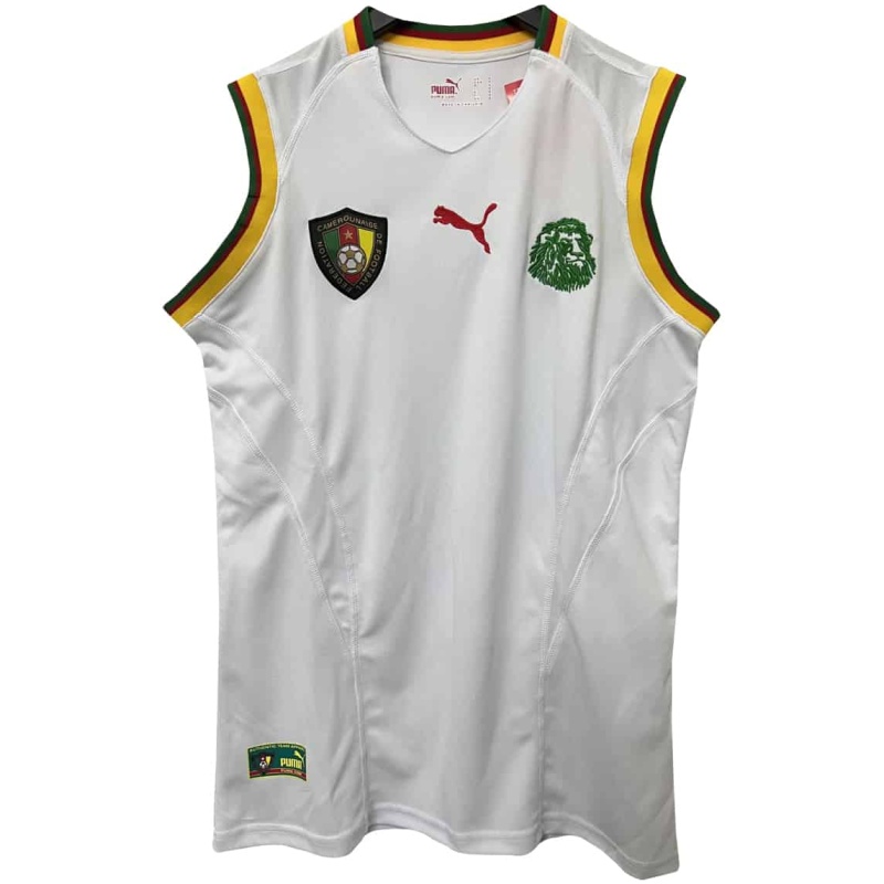Débardeur rétro Cameroun blanc 2002