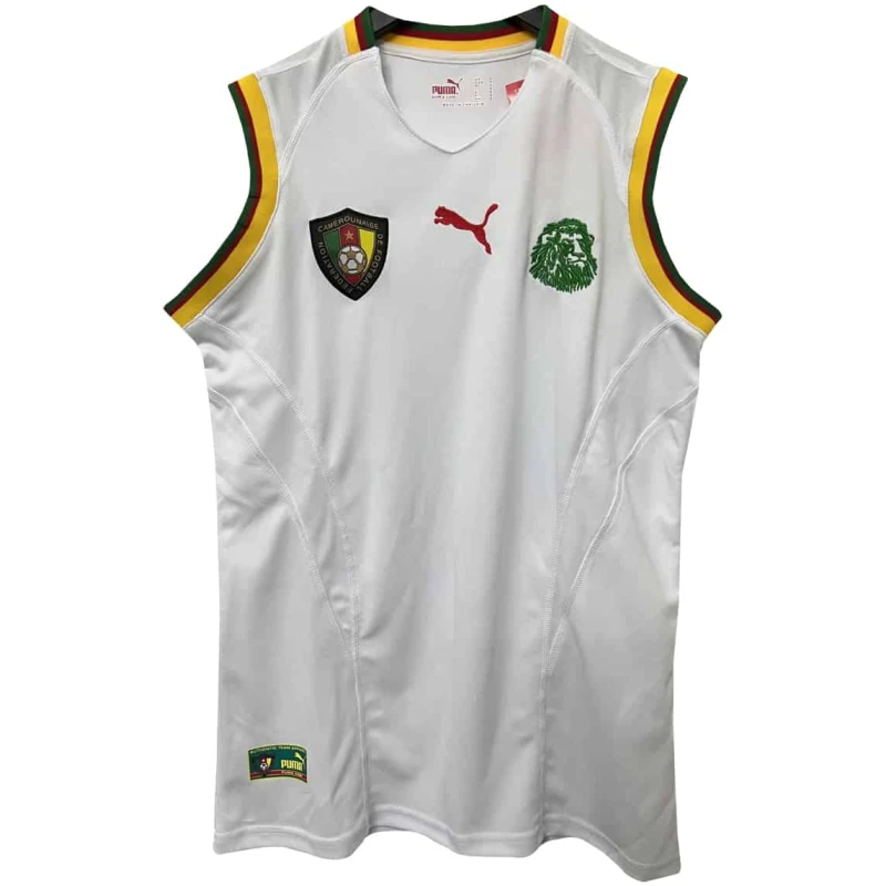 Débardeur rétro Cameroun blanc 2002