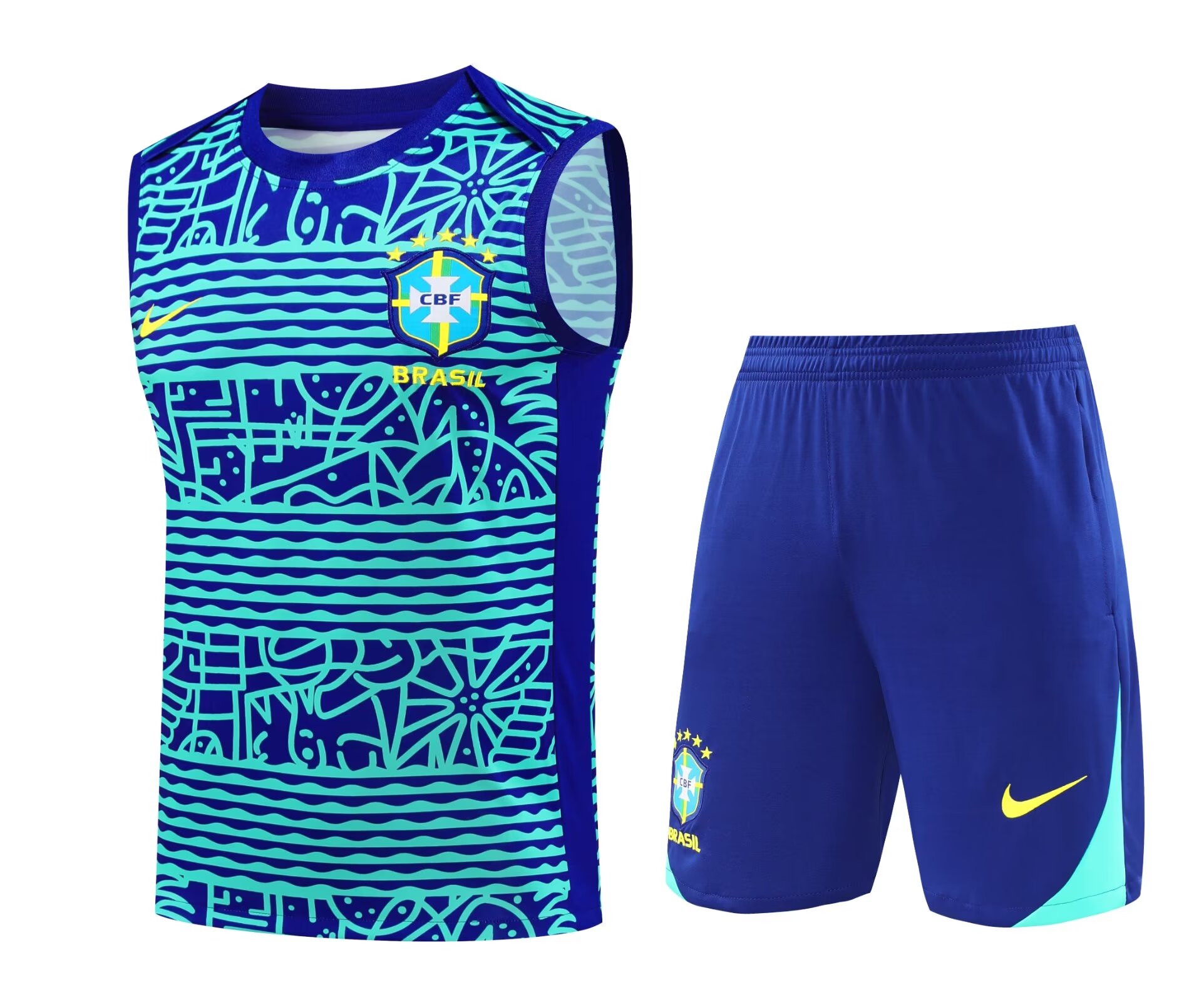 Combinaison de Lutte Brésil Bleue 2024