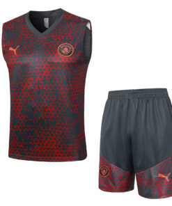 Combinaison Manchester City Gris – Rouge 2023/24