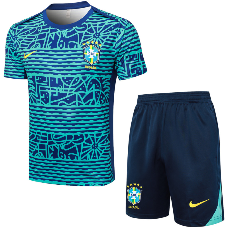Costume d’Entraînement Court Brésil Bleu 2024