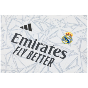 Tenue d'entraînement courte du Real Madrid blanche 2024/25