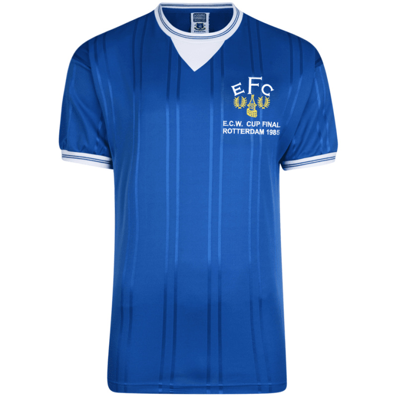 Maillot domicile rétro Everton ECWC finale 1985