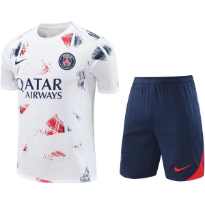 Ensemble d’Entraînement Court PSG Blanc 2024/25