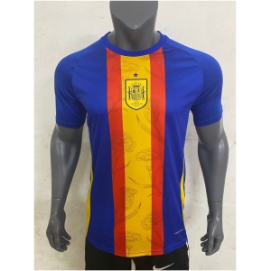Maillot d'entraînement court bleu Espagne 2024
