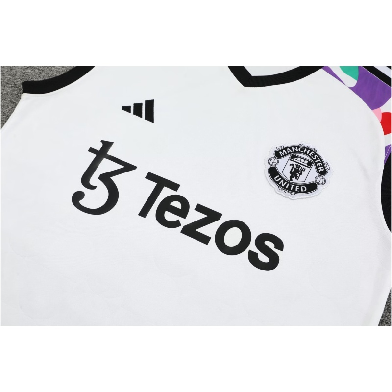 Combinaison Débardeur Manchester United Blanche 2024/25