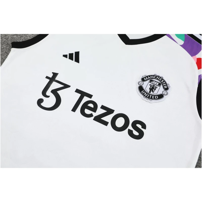 Combinaison Débardeur Manchester United Blanche 2024/25