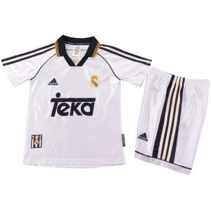 Maillot domicile rétro pour enfants du Real Madrid 1998/00