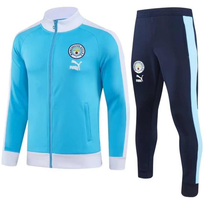 Veste + Pantalon d’Entraînement Manchester City Bleu Ciel 2023/24